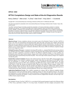 HFTS-2 Completions Design & Diagnostics