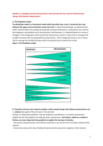 River Channel Changes: Bradshaw Model & Characteristics