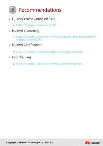 HCIA-Datacom Training: Routing, Switching, and Network Services