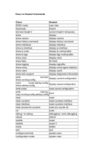 Comandos Cisco vs Huawei: Tabla Comparativa