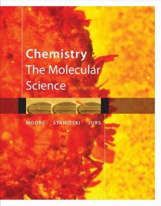 Chemistry: The Molecular Science Textbook