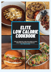 Low Calorie High Protein Recipe Cookbook