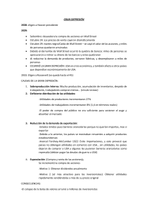 Gran Depresión: Causas, Consecuencias y Políticas