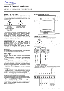 Manual Inversor de Frequência Integral IVI100: Instalação e Uso