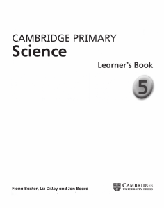 Cambridge Primary Science Learner's Book 5