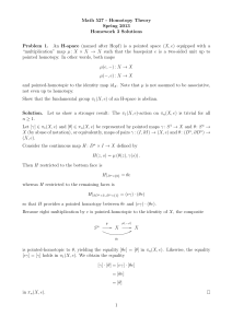 Math 527 Homotopy Theory Homework 3 Solutions
