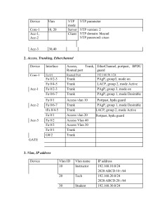 Network Configuration Guide: VLAN, Routing, DHCP, Wireless