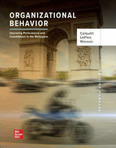 Organizational Behavior Textbook: Performance & Commitment