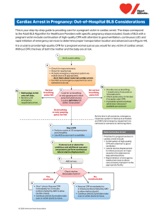 Cardiac Arrest in Pregnancy BLS Guidelines