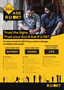 R U OK? Mental Health Awareness Poster
