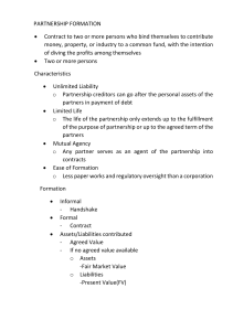 Partnership Formation: Key Concepts & Characteristics