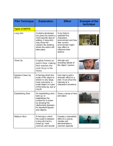 Film Techniques: Shot Types Explained