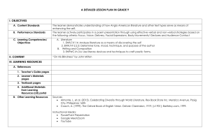 Grade 9 Lesson Plan: Analyzing 'On His Blindness'