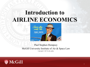 Airline Economics: Supply, Demand, Costs, Pricing