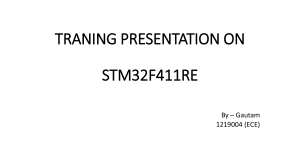 STM32F411RE Training Presentation