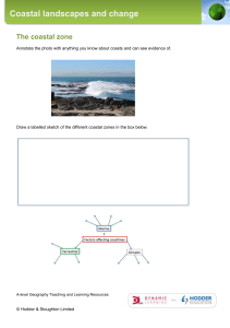 Coastal Landscapes & Change Worksheet