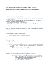 Singapore Strategic Leadership Case Study