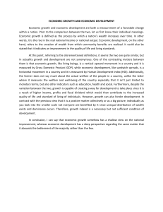 Economic Growth vs. Economic Development: Key Differences