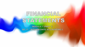 Financial Statements: Intermediate Accounting 3