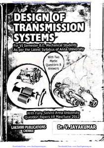 Design of Transmission Systems Textbook
