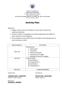School Activity Plan: Dance Festival