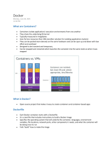 Docker Containers: Overview & Key Concepts
