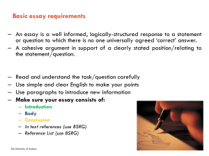 Essay Writing Guide: Structure & Requirements