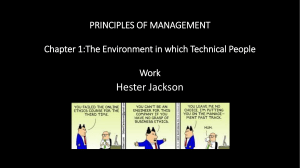 Principles of Management for Technical Professionals