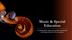 Music & Special Education: A Collaborative Approach