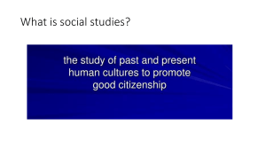 What is Social Studies? Subjects & Importance