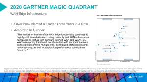 Gartner WAN Edge Infrastructure Magic Quadrant 2020