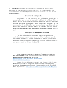 Inteligencia e Inteligencia Emocional: Conceptos Clave