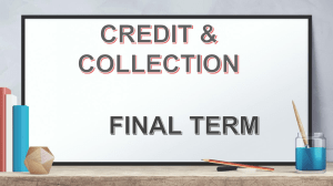 Credit & Collection Policies and Procedures