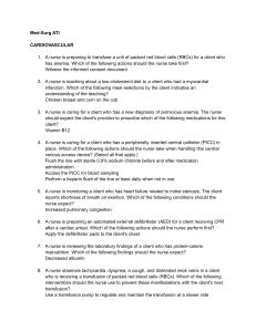 Cardiovascular Medical Exam Questions