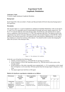 Amplitude Modulation Lab Experiment