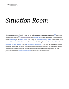 White House Situation Room: Functions & History