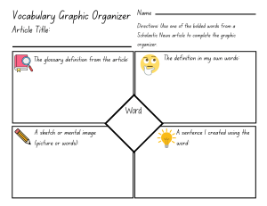 Vocabulary Graphic Organizer for Scholastic News