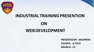Web Development Training Presentation