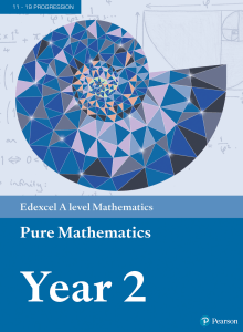 Edexcel A Level Pure Mathematics Year 2 Textbook