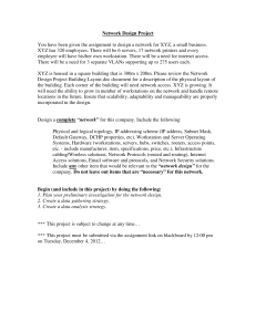 Network Design Project Assignment