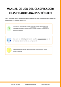 Manual de Uso Clasificador Análisis Técnico