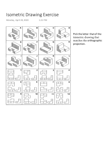 Isometric Drawing & Orthographic Projection Worksheet