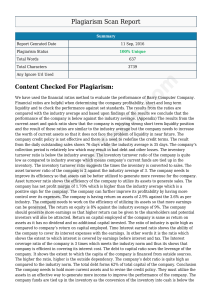 Financial Ratio Analysis of Barry Computer Company