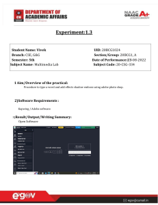 Multimedia Lab: Text Effects with Photoshop
