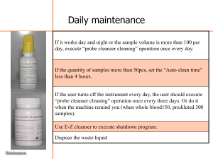 Hematology Analyzer Maintenance Guide