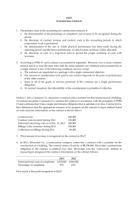 Construction Contract Accounting Drill