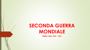 Seconda Guerra Mondiale: Prima Fase 1939-1941