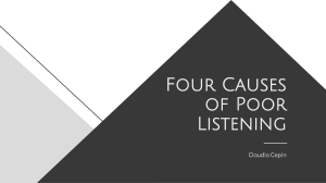 Poor Listening Causes & Improvement Tips