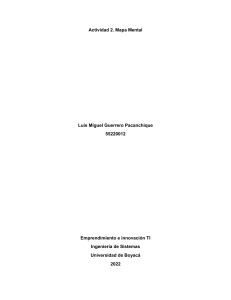 Mapa Mental: Innovación TI y Planificación Estratégica