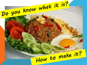 Procedural Text Guide: Recipes & Instructions